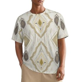 AILLOSA All Over YH-306 Kısa Kollu Baskılı Erkek T-shirt