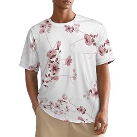AILLOSA All Over YH-312 Kısa Kollu Baskılı Erkek T-shirt
