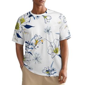 AILLOSA All Over YH-315 Kısa Kollu Baskılı Erkek T-shirt