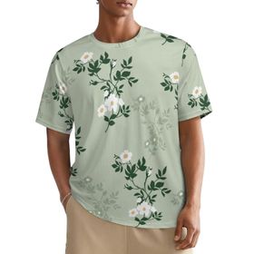 AILLOSA All Over YH-324 Kısa Kollu Baskılı Erkek T-shirt