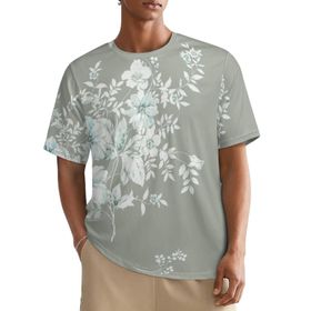 AILLOSA All Over YH-327 Kısa Kollu Baskılı Erkek T-shirt