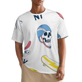 AILLOSA All Over YH-328 Kısa Kollu Baskılı Erkek T-shirt