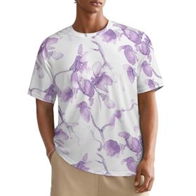 AILLOSA All Over YH-329 Kısa Kollu Baskılı Erkek T-shirt