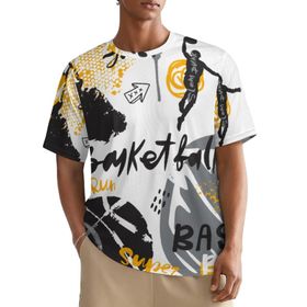 AILLOSA All Over YH-330 Kısa Kollu Baskılı Erkek T-shirt