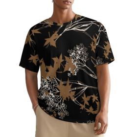 AILLOSA All Over YH-331 Kısa Kollu Baskılı Erkek T-shirt