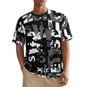AILLOSA All Over YH-333 Kısa Kollu Baskılı Erkek T-shirt
