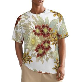 AILLOSA All Over YH-336 Kısa Kollu Baskılı Erkek T-shirt