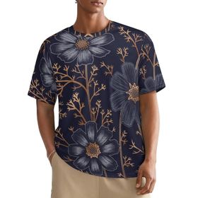 AILLOSA All Over YH-337 Kısa Kollu Baskılı Erkek T-shirt