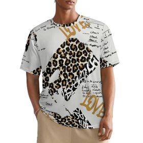 AILLOSA All Over YH-344 Kısa Kollu Baskılı Erkek T-shirt