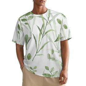 AILLOSA All Over YH-349 Kısa Kollu Baskılı Erkek T-shirt