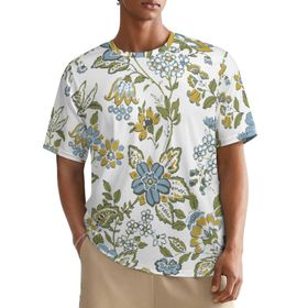 AILLOSA All Over YH-354 Kısa Kollu Baskılı Erkek T-shirt