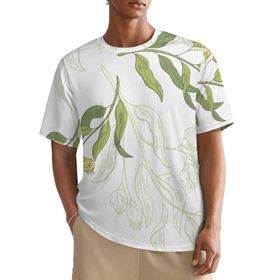 AILLOSA All Over YH-364 Kısa Kollu Baskılı Erkek T-shirt