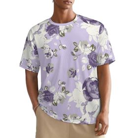 AILLOSA All Over YH-366 Kısa Kollu Baskılı Erkek T-shirt