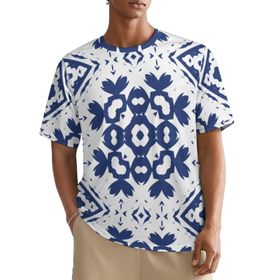 AILLOSA All Over YH-37 Kısa Kollu Baskılı Erkek T-shirt