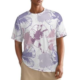 AILLOSA All Over YH-375 Kısa Kollu Baskılı Erkek T-shirt