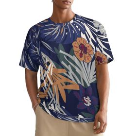 AILLOSA All Over YH-377 Kısa Kollu Baskılı Erkek T-shirt