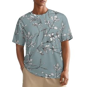 AILLOSA All Over YH-389 Kısa Kollu Baskılı Erkek T-shirt