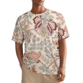 AILLOSA All Over YH-395 Kısa Kollu Baskılı Erkek T-shirt