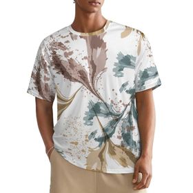 AILLOSA All Over YH-396 Kısa Kollu Baskılı Erkek T-shirt