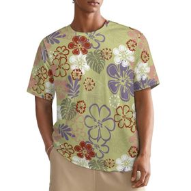 AILLOSA All Over YH-403 Kısa Kollu Baskılı Erkek T-shirt