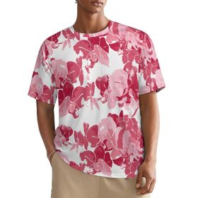AILLOSA All Over YH-405 Kısa Kollu Baskılı Erkek T-shirt