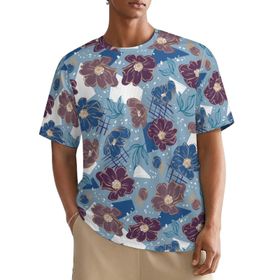 AILLOSA All Over YH-409 Kısa Kollu Baskılı Erkek T-shirt