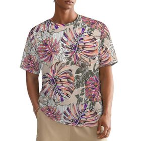 AILLOSA All Over YH-412 Kısa Kollu Baskılı Erkek T-shirt