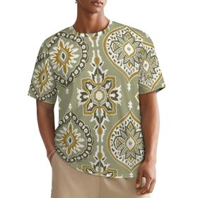 AILLOSA All Over YH-42 Kısa Kollu Baskılı Erkek T-shirt