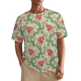 AILLOSA All Over YH-422 Kısa Kollu Baskılı Erkek T-shirt