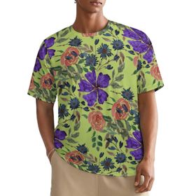 AILLOSA All Over YH-425 Kısa Kollu Baskılı Erkek T-shirt