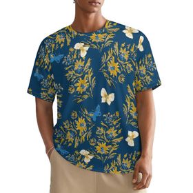 AILLOSA All Over YH-426 Kısa Kollu Baskılı Erkek T-shirt