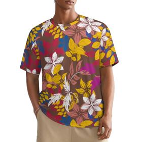 AILLOSA All Over YH-429 Kısa Kollu Baskılı Erkek T-shirt