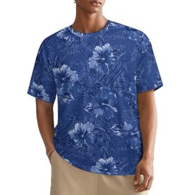 AILLOSA All Over YH-449 Kısa Kollu Baskılı Erkek T-shirt