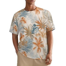 AILLOSA All Over YH-455 Kısa Kollu Baskılı Erkek T-shirt