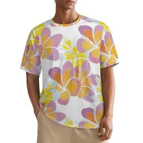 AILLOSA All Over YH-463 Kısa Kollu Baskılı Erkek T-shirt