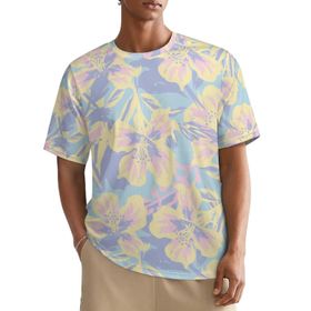 AILLOSA All Over YH-464 Kısa Kollu Baskılı Erkek T-shirt