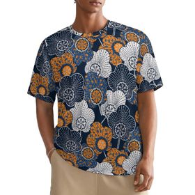 AILLOSA All Over YH-467 Kısa Kollu Baskılı Erkek T-shirt