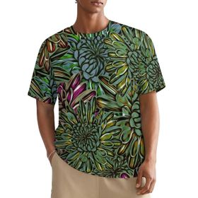 AILLOSA All Over YH-47 Kısa Kollu Baskılı Erkek T-shirt