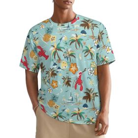 AILLOSA All Over YH-471 Kısa Kollu Baskılı Erkek T-shirt