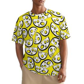 AILLOSA All Over YH-472 Kısa Kollu Baskılı Erkek T-shirt