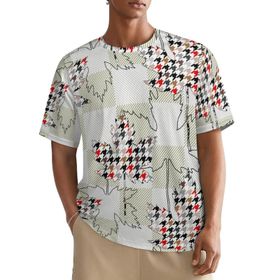 AILLOSA All Over YH-474 Kısa Kollu Baskılı Erkek T-shirt