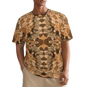 AILLOSA All Over YH-48 Kısa Kollu Baskılı Erkek T-shirt