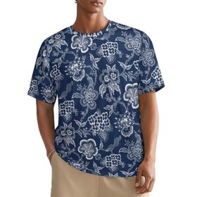 AILLOSA All Over YH-482 Kısa Kollu Baskılı Erkek T-shirt