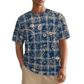 AILLOSA All Over YH-483 Kısa Kollu Baskılı Erkek T-shirt