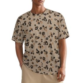 AILLOSA All Over YH-486 Kısa Kollu Baskılı Erkek T-shirt