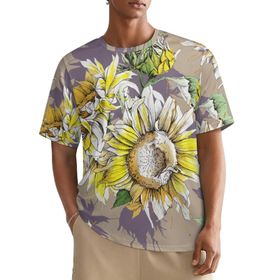 AILLOSA All Over YH-49 Kısa Kollu Baskılı Erkek T-shirt