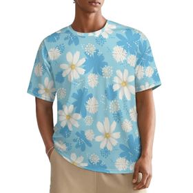 AILLOSA All Over YH-492 Kısa Kollu Baskılı Erkek T-shirt