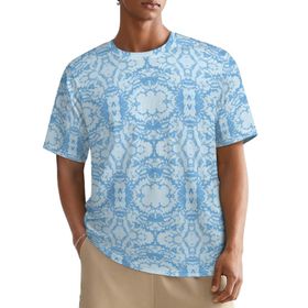 AILLOSA All Over YH-493 Kısa Kollu Baskılı Erkek T-shirt