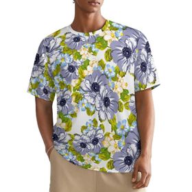 AILLOSA All Over YH-494 Kısa Kollu Baskılı Erkek T-shirt