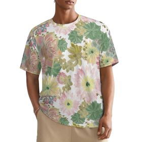 AILLOSA All Over YH-495 Kısa Kollu Baskılı Erkek T-shirt